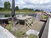 Prachtige woonboot met vaste ligplaats bij natuurgebied Zennegat te Mechelen