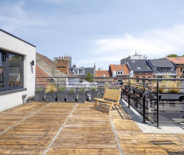 Gerenoveerd duplex met terras nabij Josaphatpark