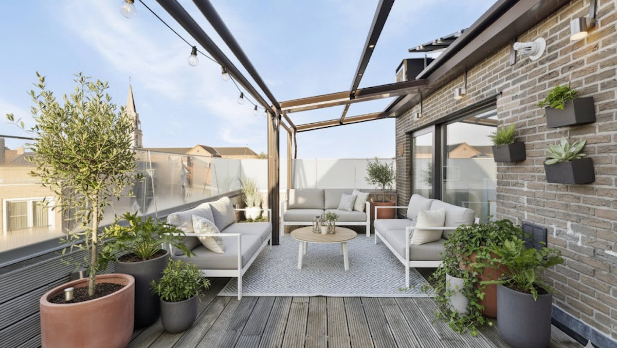 1 slaapkamer appartement met 2 terrassen te koop