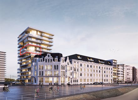 Luxueuze nieuwbouw duplex met zeezicht te Oostende