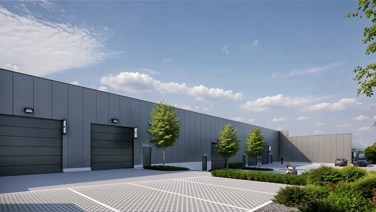 Nieuwbouw KMO-unit van ca. 409 m² (bruto) in project Krea
