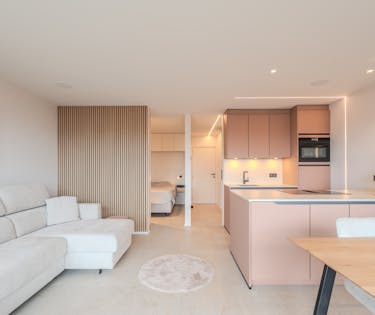 Prachtig gerenoveerde studio met aparte slaapruimte en terras