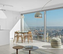 Exclusief wonen met panoramisch uitzicht in de Antwerp Tower