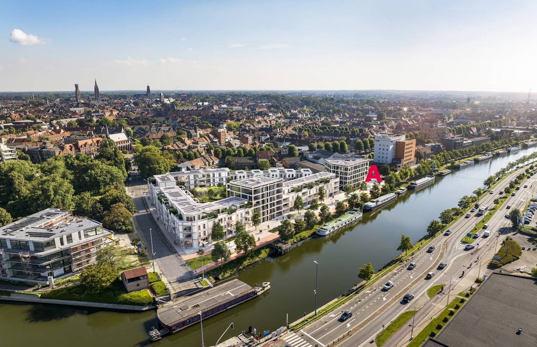 Nieuwbouw kantoorruimte gelegen langs de Kolenkaai in Brugge