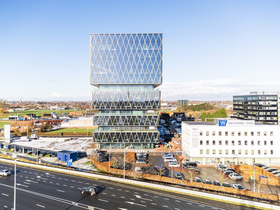 Bureau dans la dernière tour du parc Westwing à Roeselare