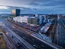 Bureau dans la dernière tour du parc Westwing à Roeselare