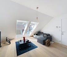 Uniek dakappartement te huur met 1 slaapkamer in Brugge centrum