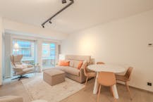 Lichtrijk appartement met aparte slaapruimte te Middelkerke!