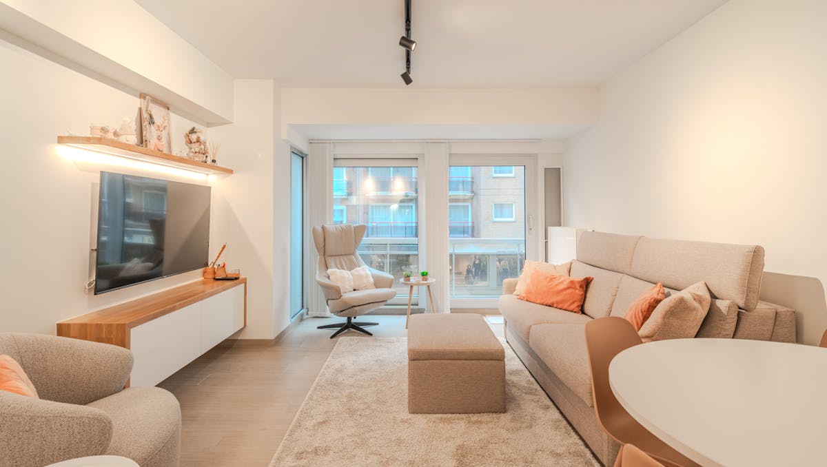 Lichtrijk appartement met aparte slaapruimte te Middelkerke!