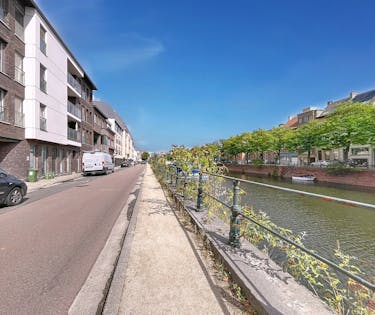 Prachtig appartement met schitterend waterzicht aan De Visserij in Gent