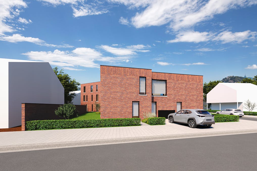 Nieuwbouwproject in Genk met 3 woningen en 5 appartementen