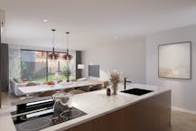 Nieuwbouwproject in Genk met 3 woningen en 5 appartementen