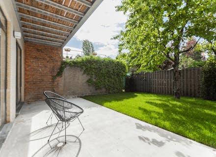 Gelijkvloers appartement (85m²) te koop met zuid tuin (60m²) te Antwerpen