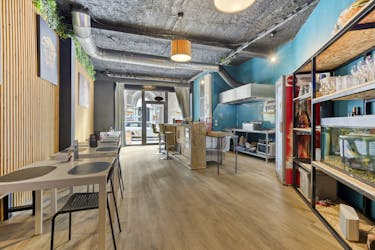 Handelszaak met duplex appartement te koop in hartje Kuurne