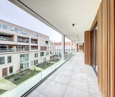 Nieuwbouwappartement met 2 slaapkamers te huur in Gent