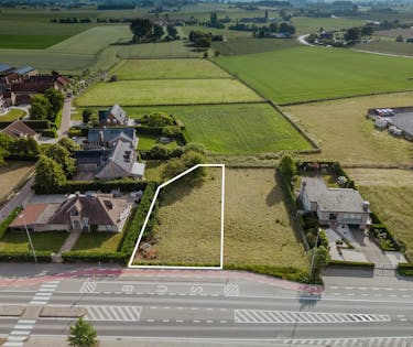 Mooi perceel bouwgrond (859 m²) te koop Bellegem