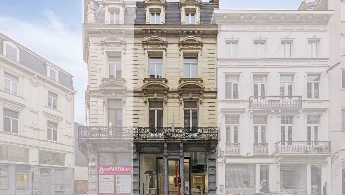 Charmant handelspand met woonst te huur in centrum Gent