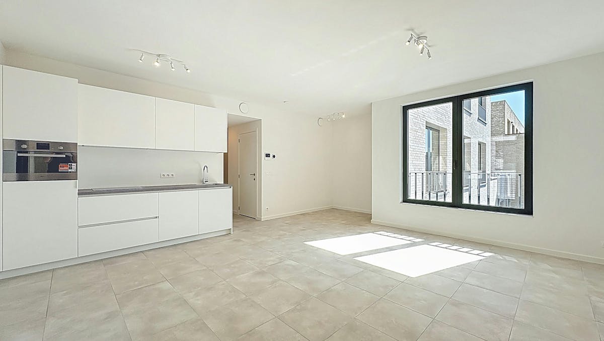 BEN-appartement op de 2de verdieping met terras te huur op Linkeroever