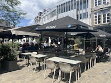 Handelspand in het centrum van Hasselt, op de Grote Markt.