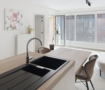 Appartement met 1 slaapkamer en garage vlakbij Veurne centrum