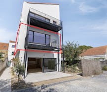 Appartement (101 m²) met 3 slaapkamers en terras in De Panne