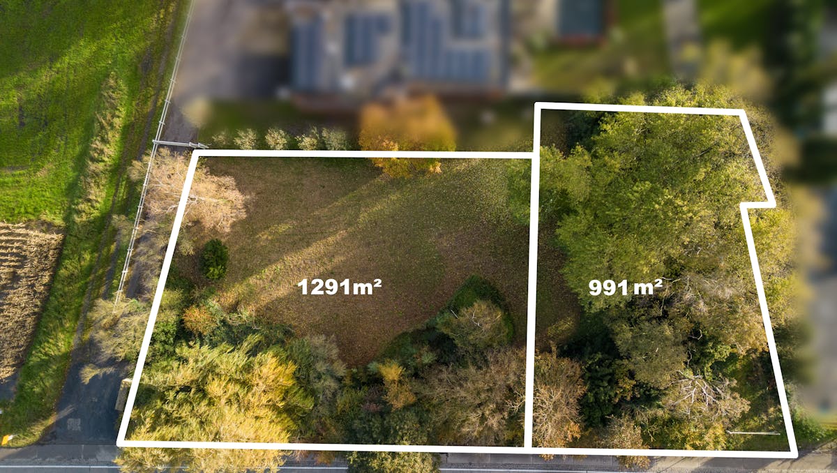 Mooi perceel (bouw)grond (1291m²) te koop in Menen