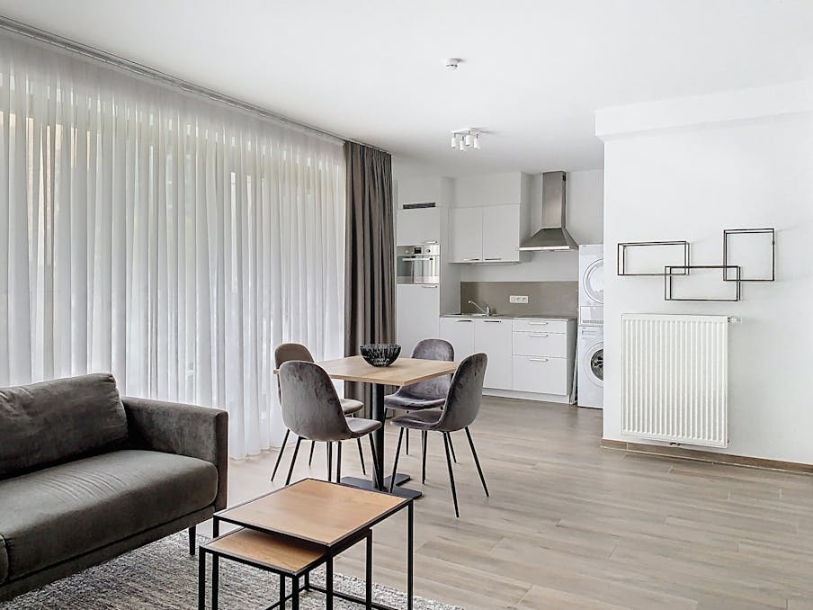 Gemeubeld 1-slaapkamer appartement dichtbij Tour & Taxis