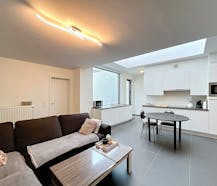 Gelijkvloers appartement met 2 kamers en koer in Poperinge