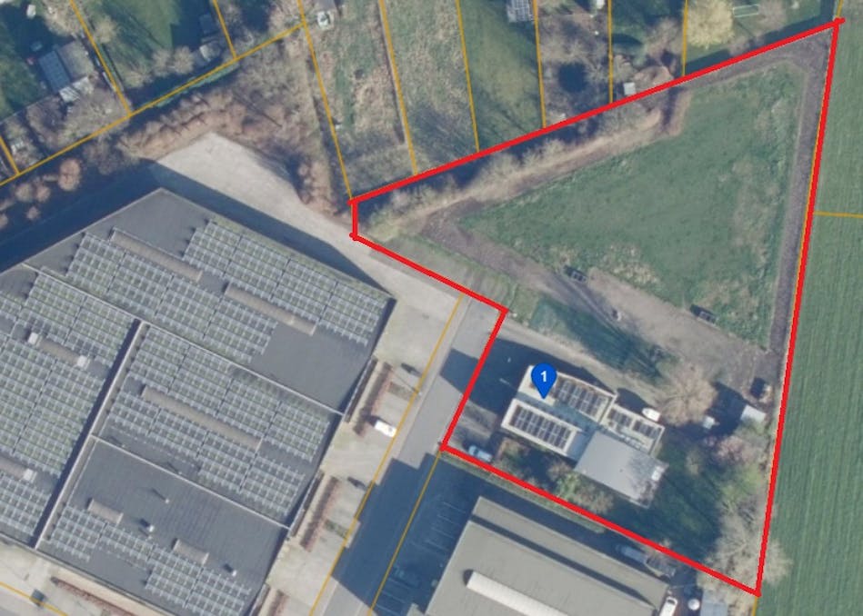 Kantoor op ca. 5.363 m² in 'Zone voor KMO en dienstverlening'