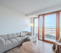 Schitterend 1-slaapkamerappartement met frontaal zeezicht