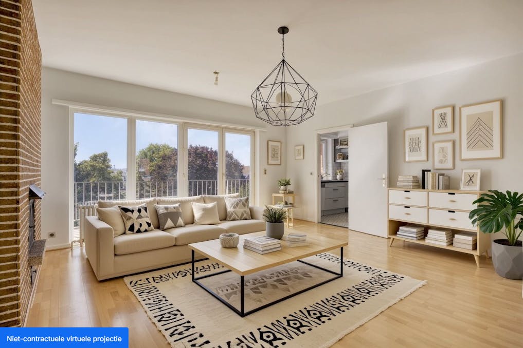 Appartement met twee slaapkamers in Neder-Over-Heembeek.