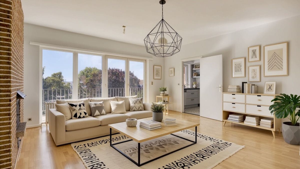 Appartement met twee slaapkamers in Neder-Over-Heembeek.