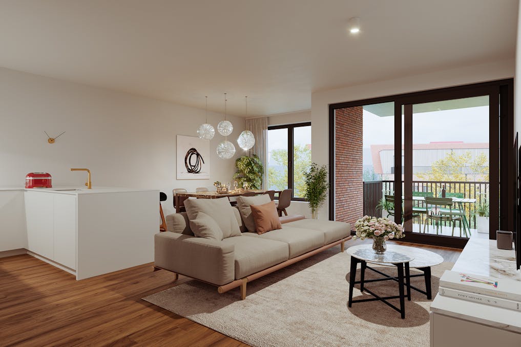 Nieuwbouwproject Evergreen: Duurzaam wonen in centrum Mortsel.