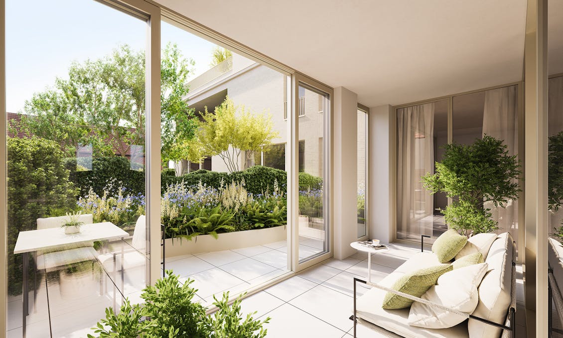 Exclusief tuinappartement in Villa d’Astene nabij Gent