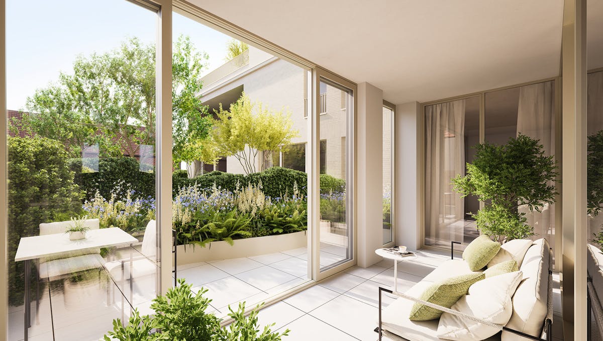 Exclusief tuinappartement in Villa d’Astene nabij Gent