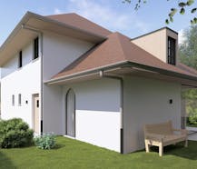 Nieuwbouwvilla langs Zilversparrenstraat te Sint-Kruis (Brugge)