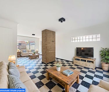 Gerenoveerde woning met 2 slaapkamers en tuin te huur te Jabbeke