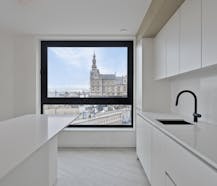 Nieuwbouwappartement met twee slaapkamers te huur in Antwerpen