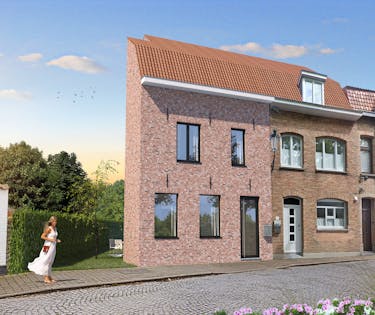 Nieuwbouwhuis met 3 slaapkamers langs de Peterseliestraat te Brugge