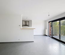 Gelijkvloers appartement met 2 slaapkamers te huur in Oedelem