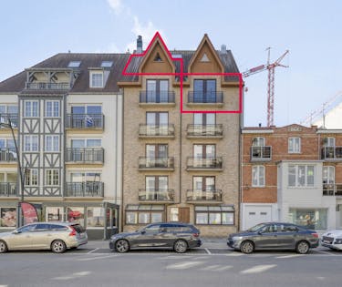 Instapklare duplex met 2 slaapkamers in het hartje van Koksijde-Bad