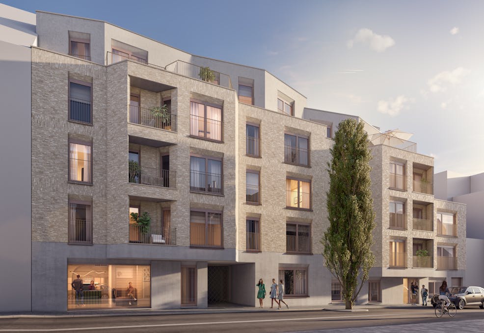 Longtin: Newly built office space in Jette