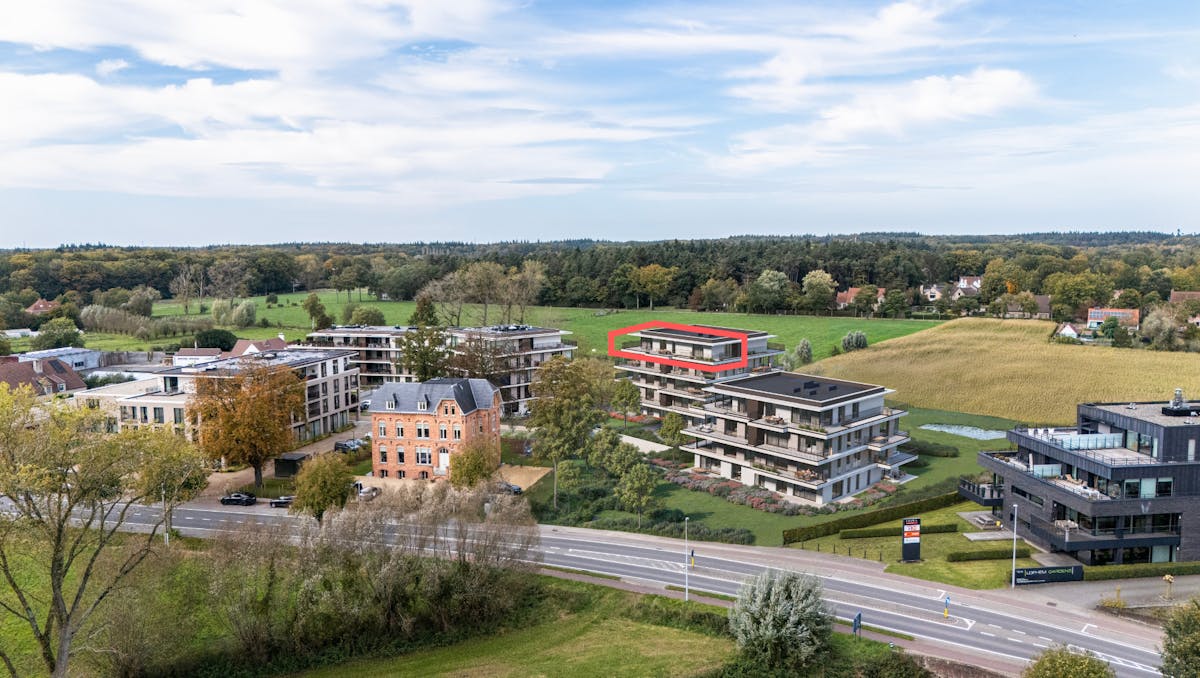 Penthouse met 2 slaapkamers en riant terras te Loppem