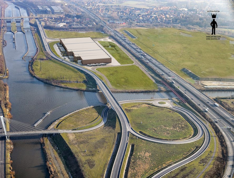 Logistiek complex op uitstekende ligging te Zwijnaarde