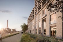 Nieuwbouw kantoor (537 m²) te koop aan Oude Dokken Gent