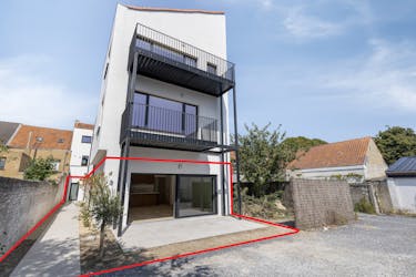 Appartement (98 m²) met 3 slaapkamers en terras in De Panne