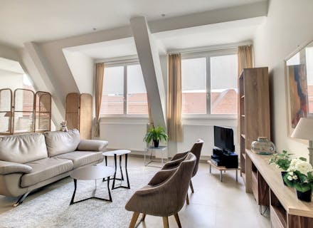 Recent appartement te huur met twee slaapkamers en terras in Brugge