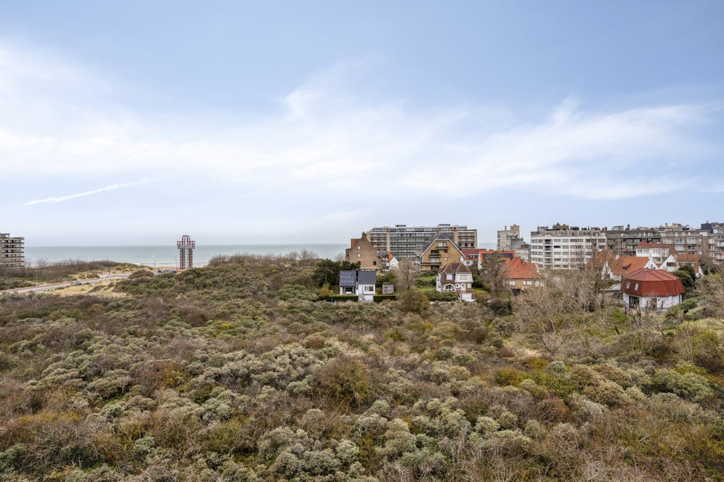 Appartement met 2 slaapkamers en zicht op zee en duinen in Koksijde