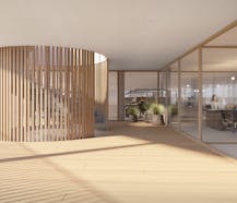 Nieuwbouw kantoorgebouw met ruime private parking