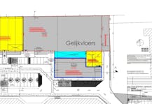 Nieuwbouw baanwinkel te huur langs de Brugsesteenweg